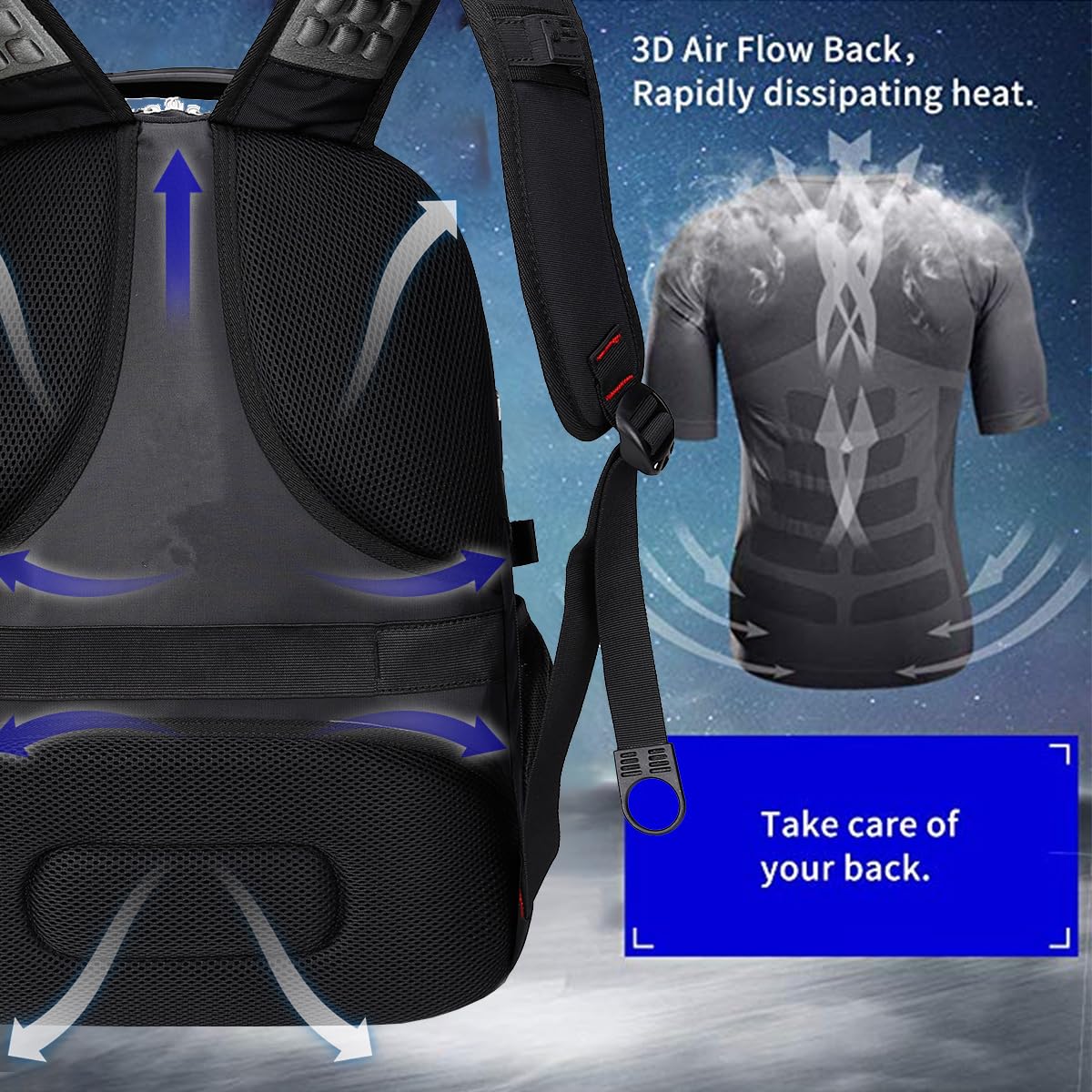 Extra Large Travel Laptop Backpack F43275