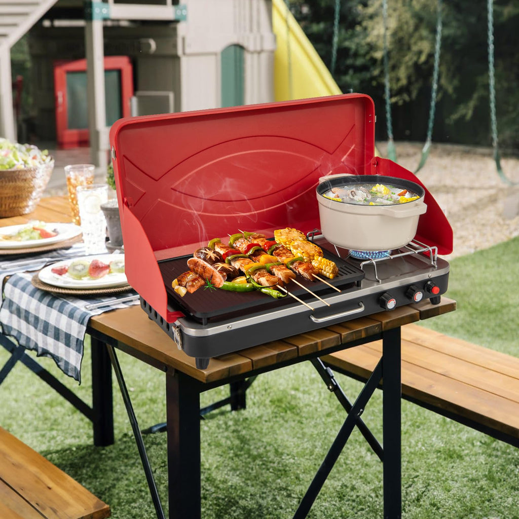 Portable Propane Gas Grill & Stove N663