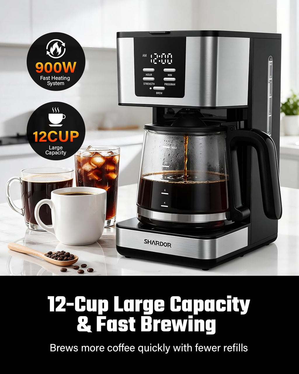 12-Cup Programmable Coffee Maker J668810