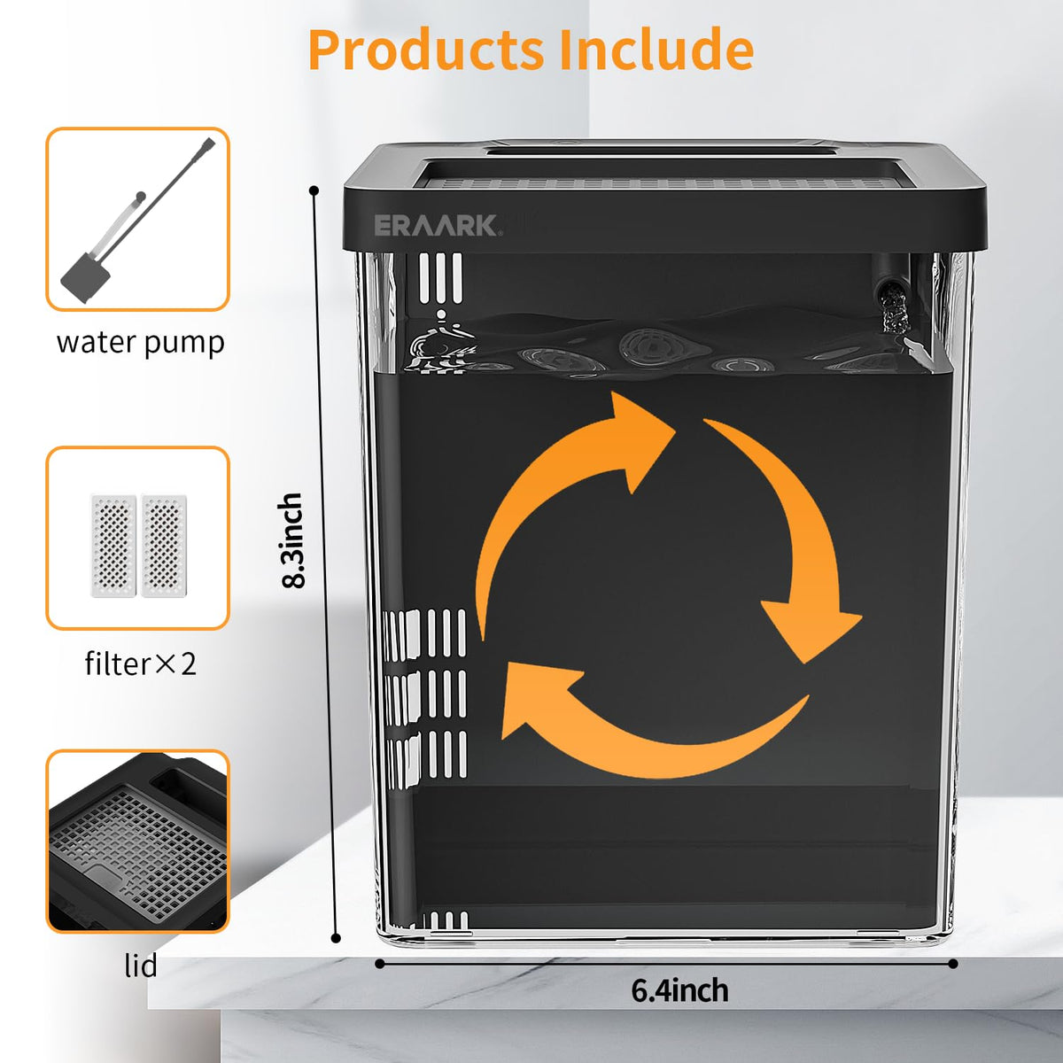 1.5 Gallon Betta Fish Tank Aquarium Kit with Filter LED Light T342192