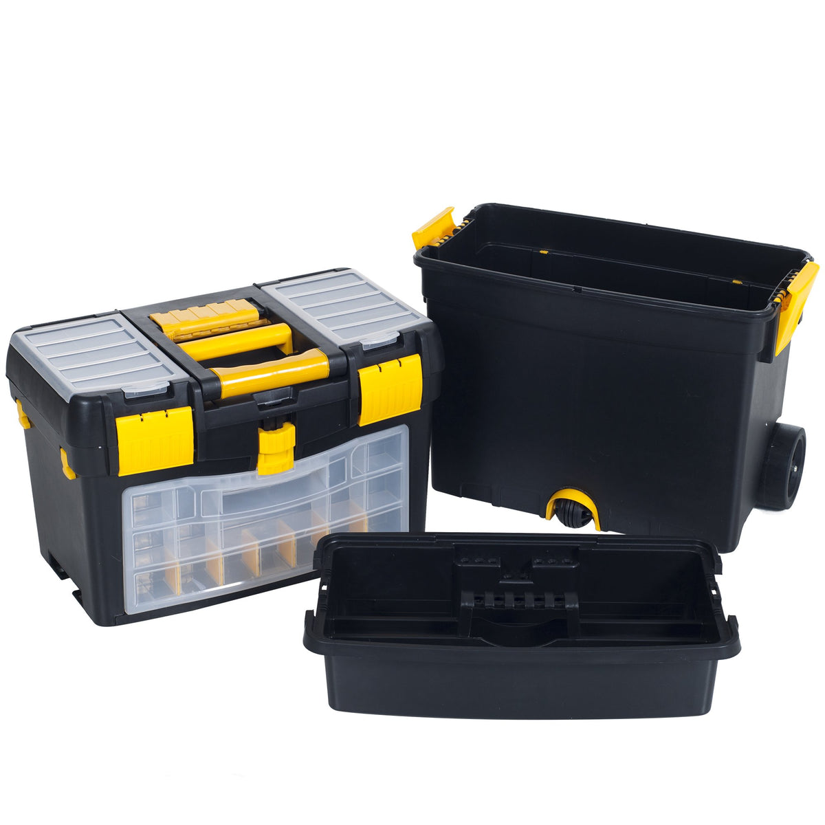 Portable Stackable Toolbox with Wheels and Drawers O128