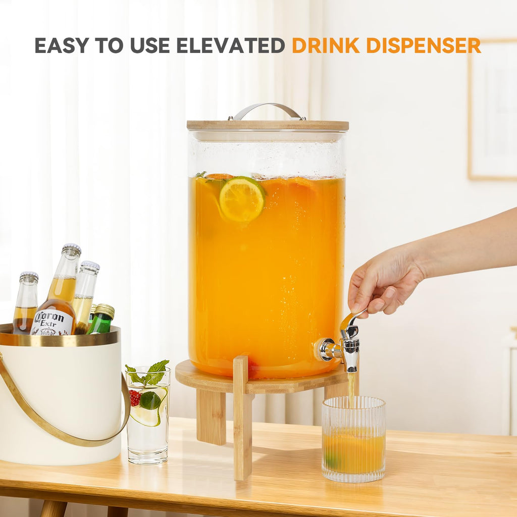 2.1 Gallon Drink Dispensers with Stand Z4551
