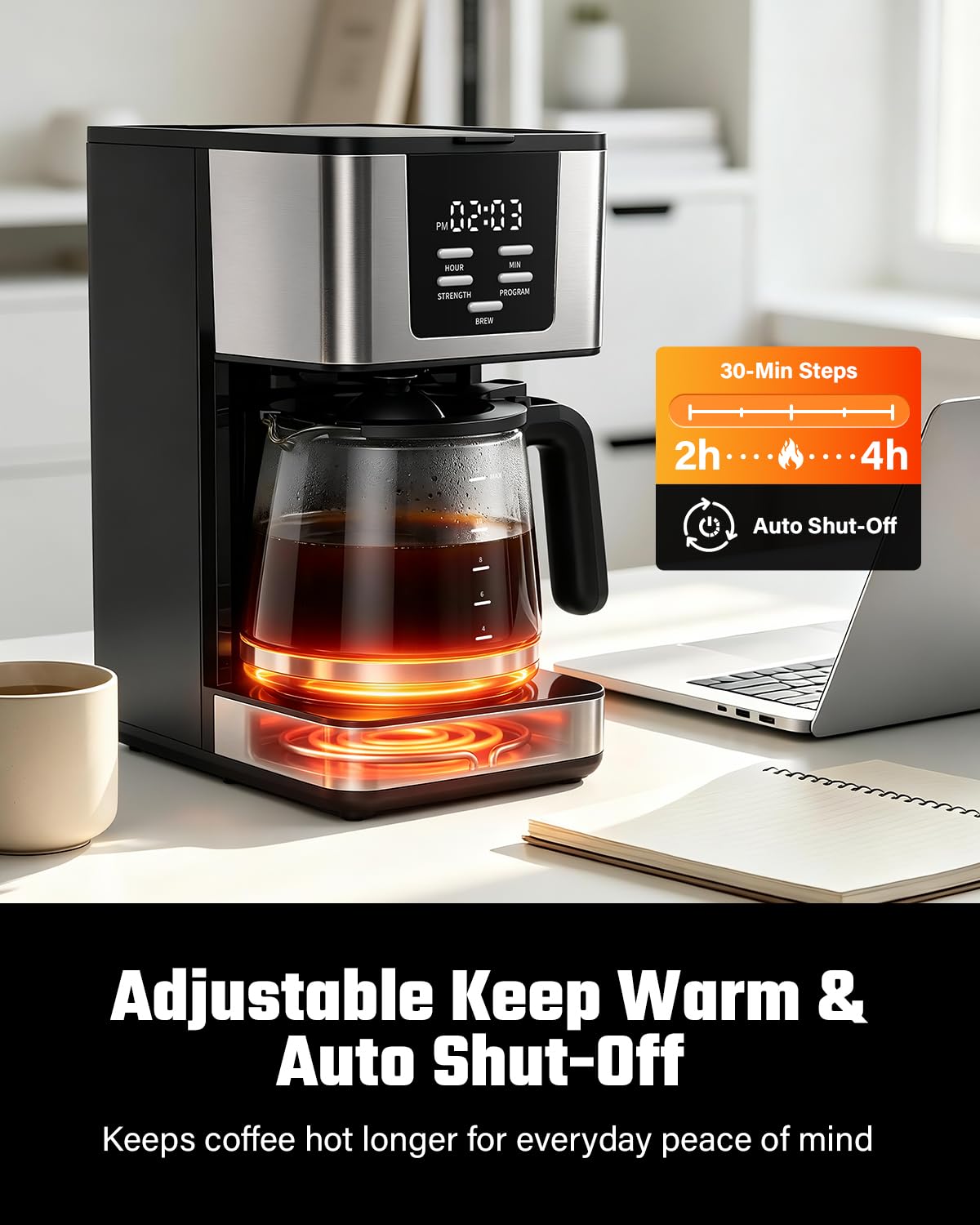 12-Cup Programmable Coffee Maker J668810