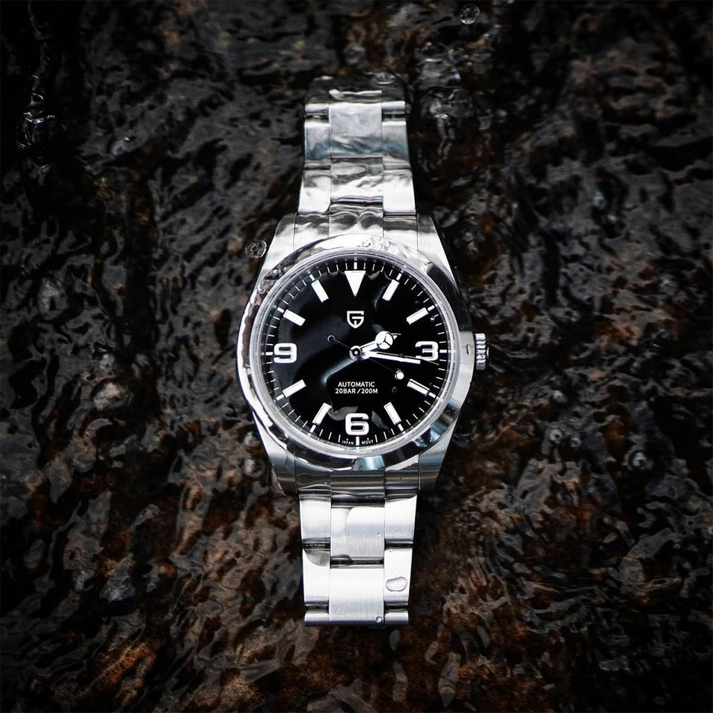 Automatic Diver Watch Sapphire Glass Stainless Steel 40MM Waterproof Wrist Watch O2349
