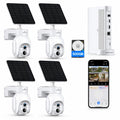 Solar Security Cameras Wireless Outdoor 4 Pack F993