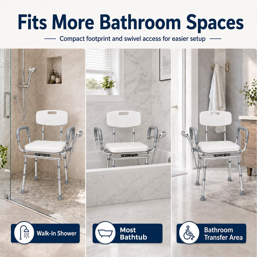 Adjustable Swivel Shower Chair D4810