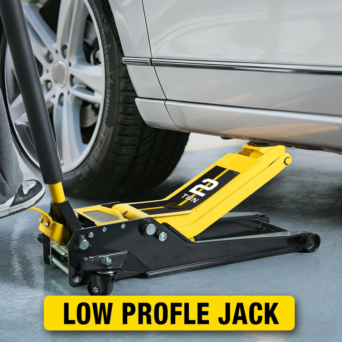 2 Ton Low Profile Hydraulic Floor Jack with Foot Pedal H5208