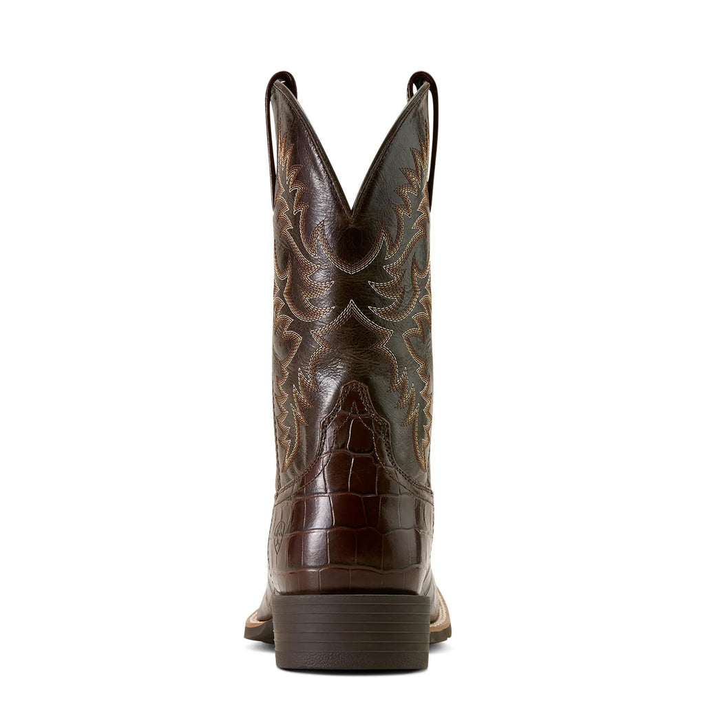 Wide Square Toe Cowboy Boot Q369