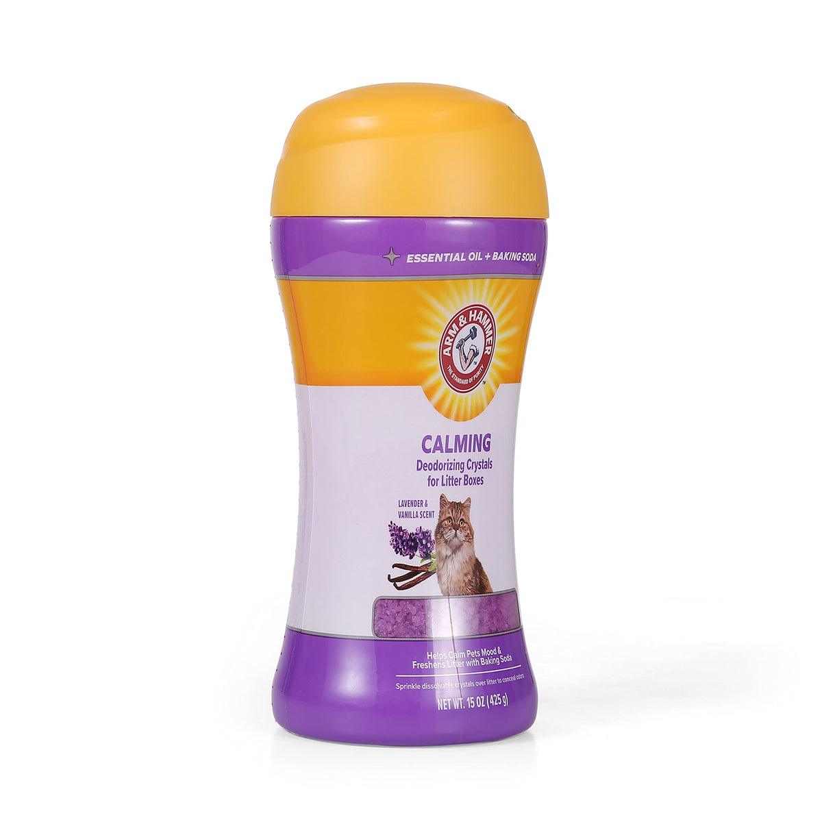 Cat Litter Deodorizing Crystals with Baking Soda, Lavender and Vanilla Scent, 15 Oz - 2 Pack R796819