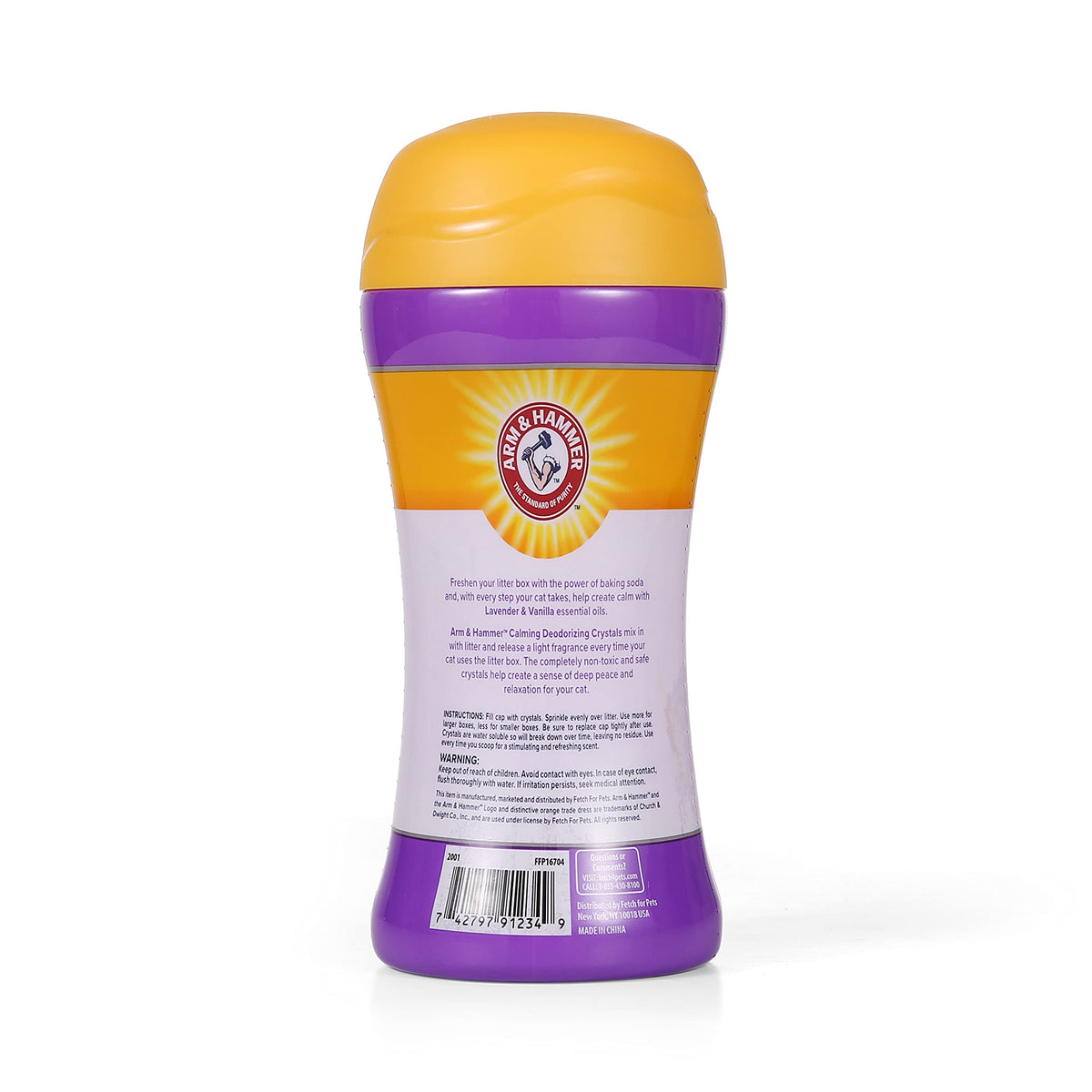 Cat Litter Deodorizing Crystals with Baking Soda, Lavender and Vanilla Scent, 15 Oz - 2 Pack R796819