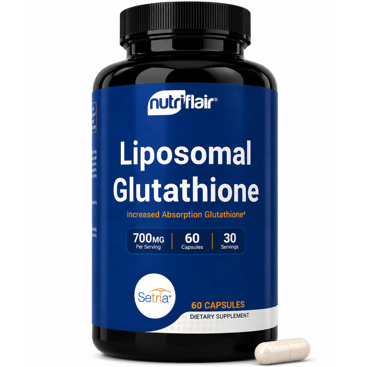 Liposomal Glutathione Supplement 700mg 60 Capsules U567