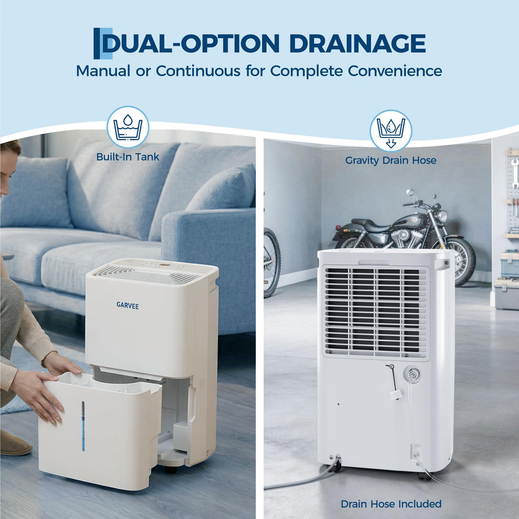 50-Pint Dehumidifier with 2.4Gal Water Tank T1745