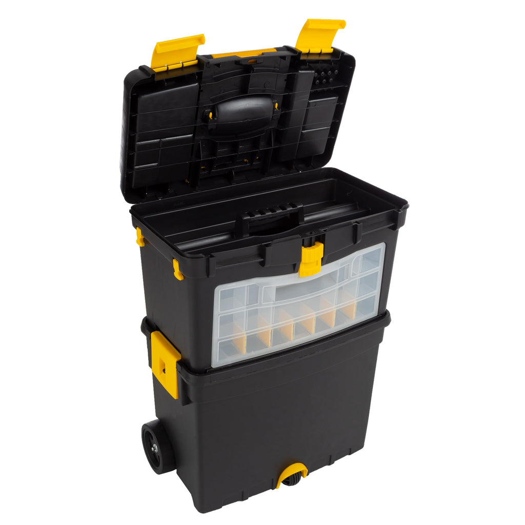 Portable Stackable Toolbox with Wheels and Drawers O128
