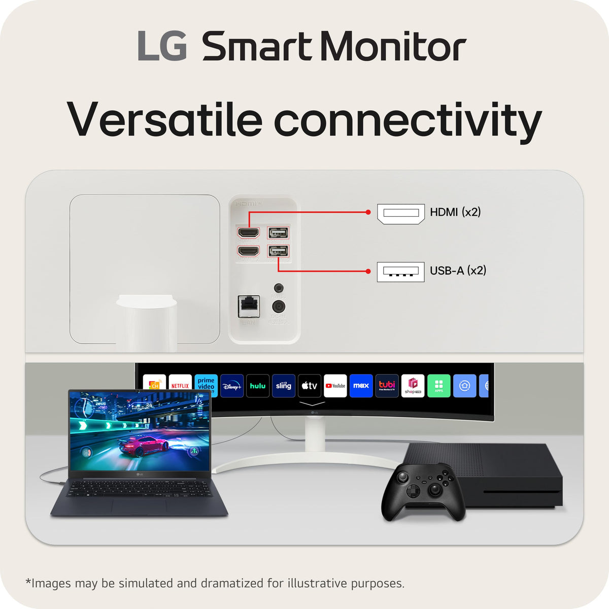 34-inch QHD Curved UltraWide Smart Monitor with Built-in Speaker J3714
