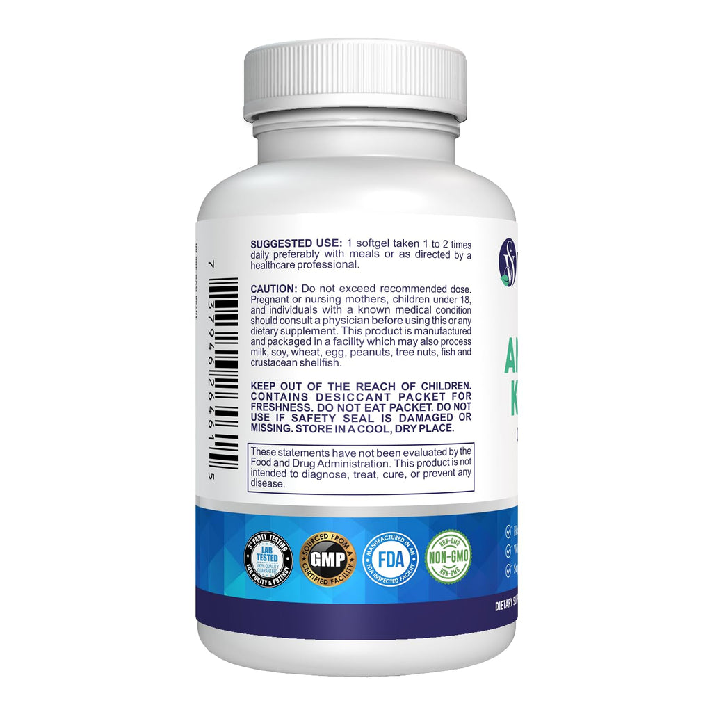 Krill Oil 500mg Omega-3 EPA & DHA 60 Softgels X14916