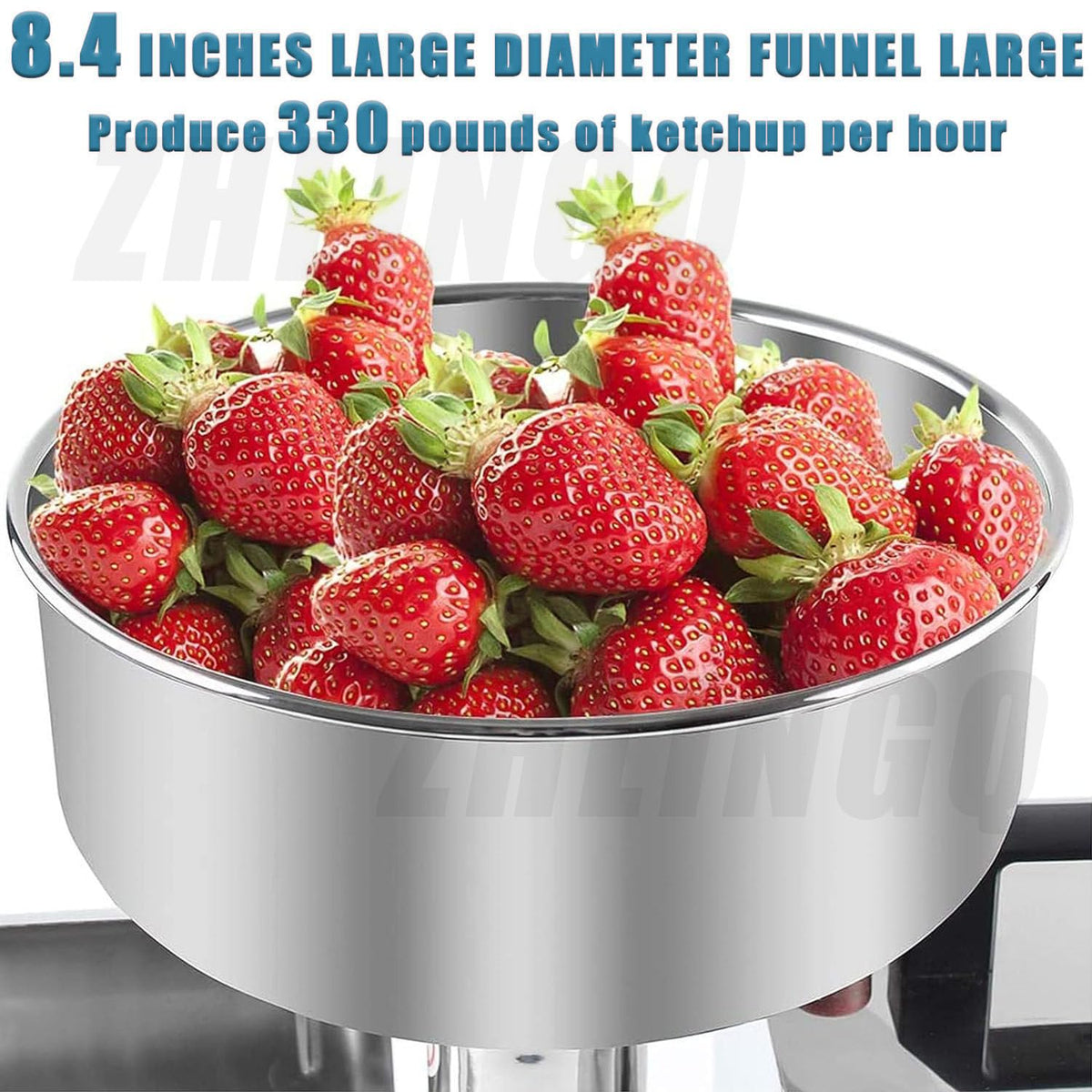 450W Stainless Steel Electric Tomato Strainer L165