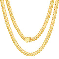 14k Yellow Gold Cuban Link Chain Necklace P357514