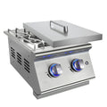 Double Grilling Side Burners 304 Stainless Steel 2 * 15,000BTU N148