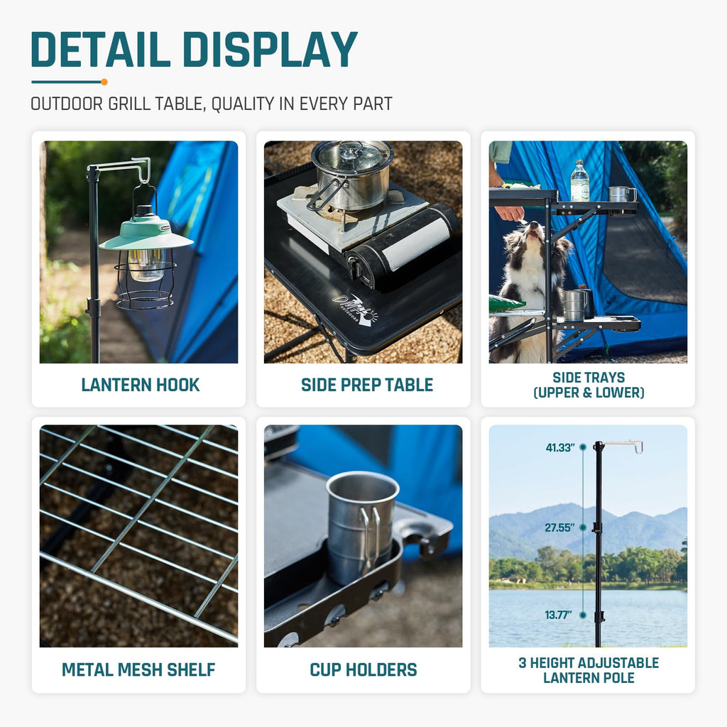 Folding Camping Kitchen Station L2438