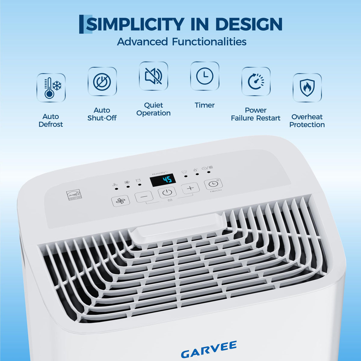 50-Pint Dehumidifier with 2.4Gal Water Tank T1745
