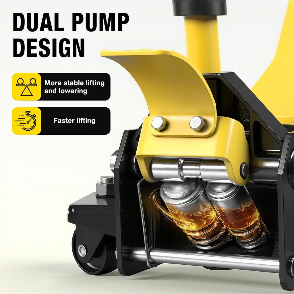 2 Ton Low Profile Hydraulic Floor Jack with Foot Pedal H5208