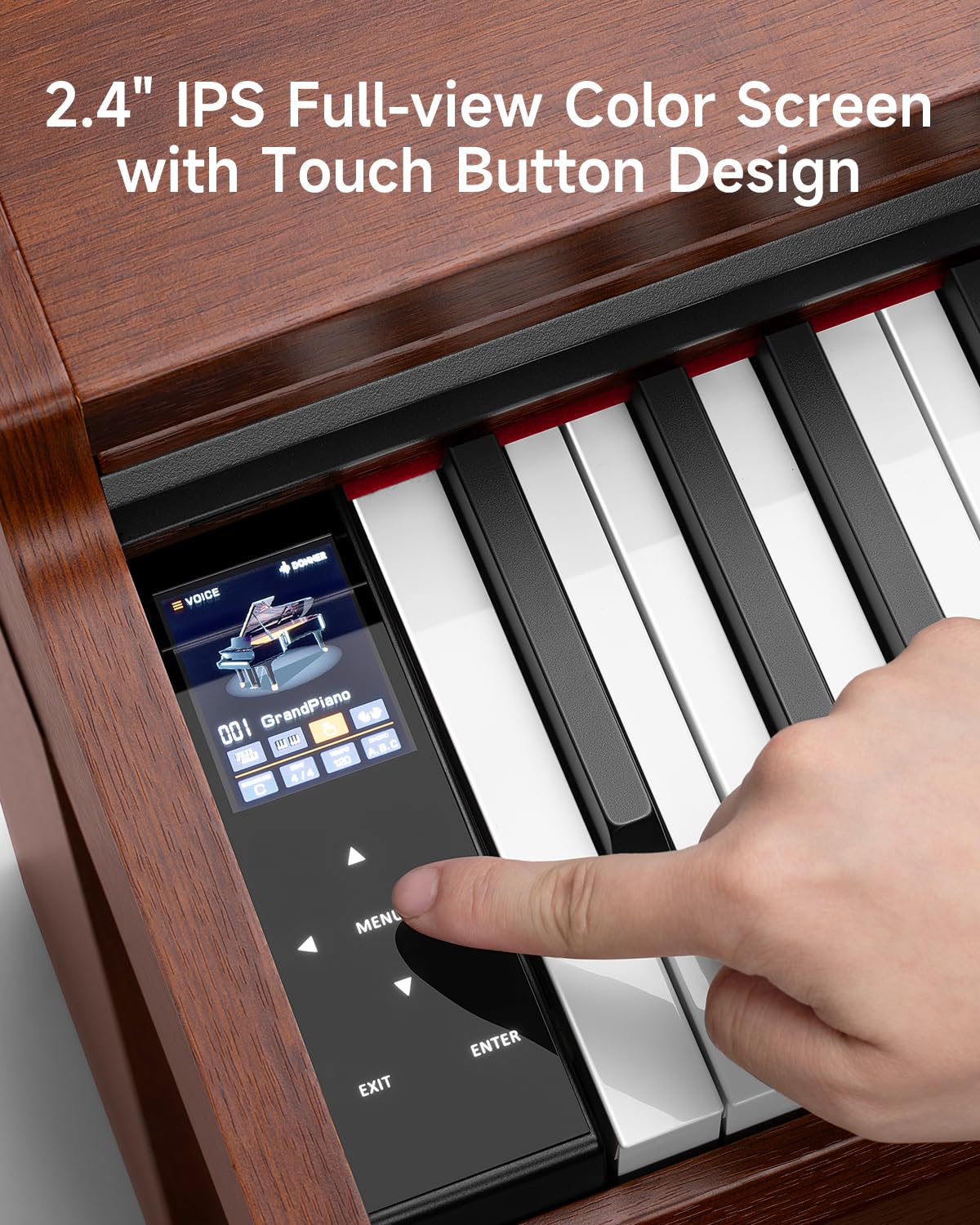 88 Key Graded Weighted Digital Piano with Storage Piano Bench I7701