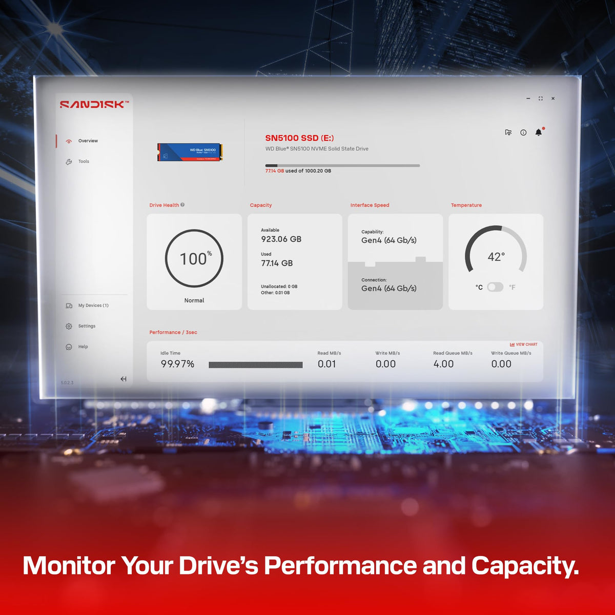 1TB NVMe M.2 2280 PCIe Gen 4.0 Internal Solid State Drive A92726