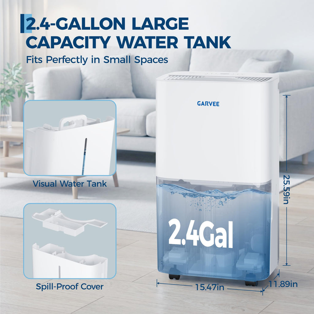 50-Pint Dehumidifier with 2.4Gal Water Tank T1745
