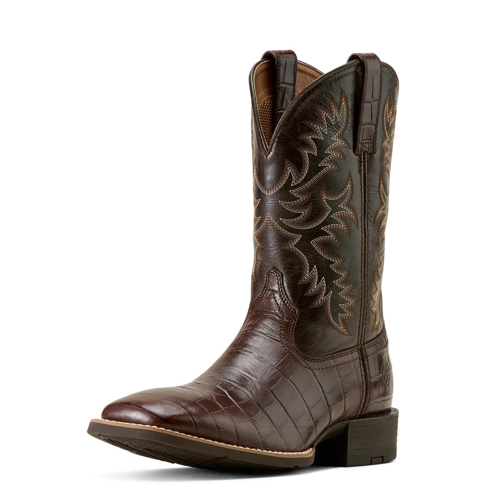 Wide Square Toe Cowboy Boot Q369