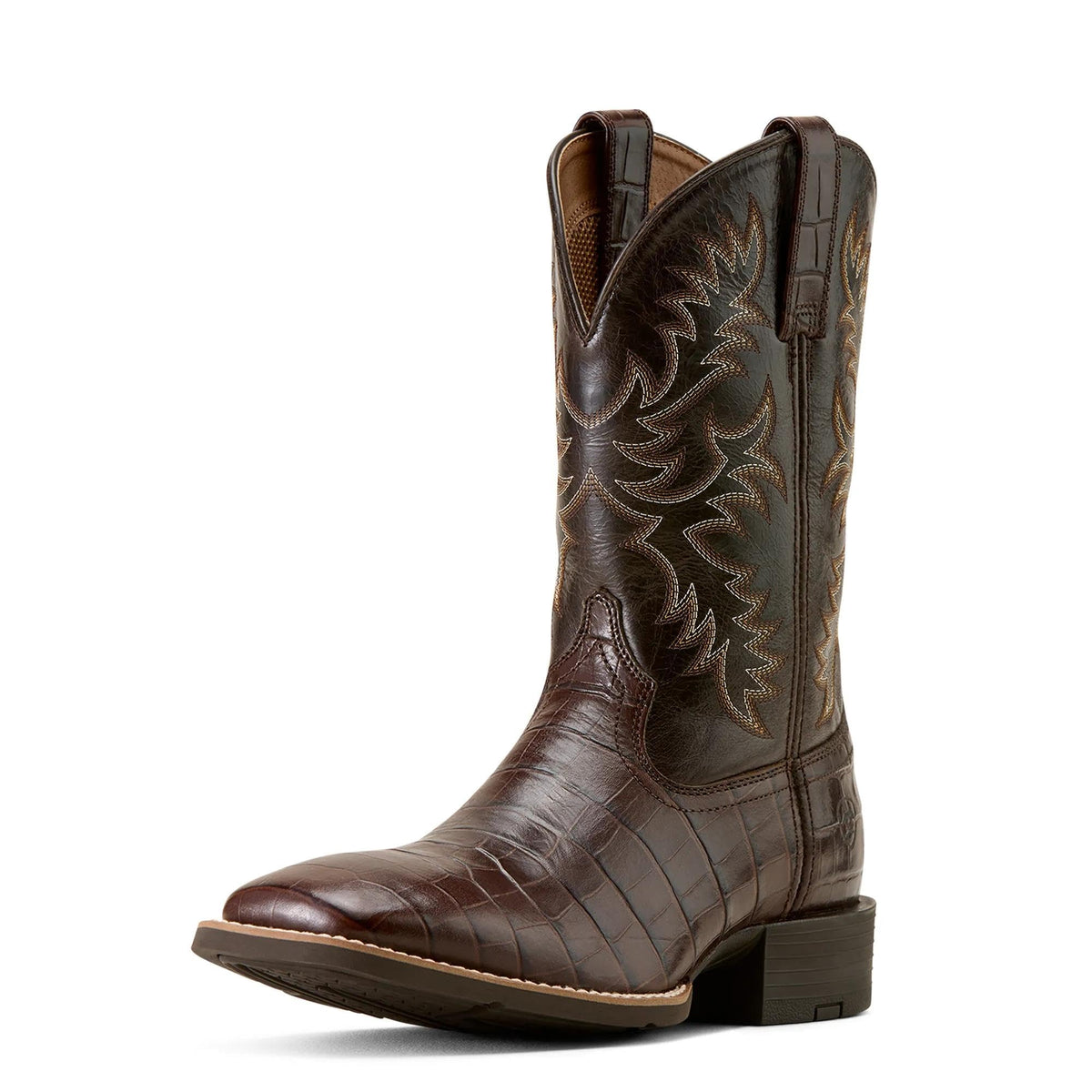 Wide Square Toe Cowboy Boot Q369