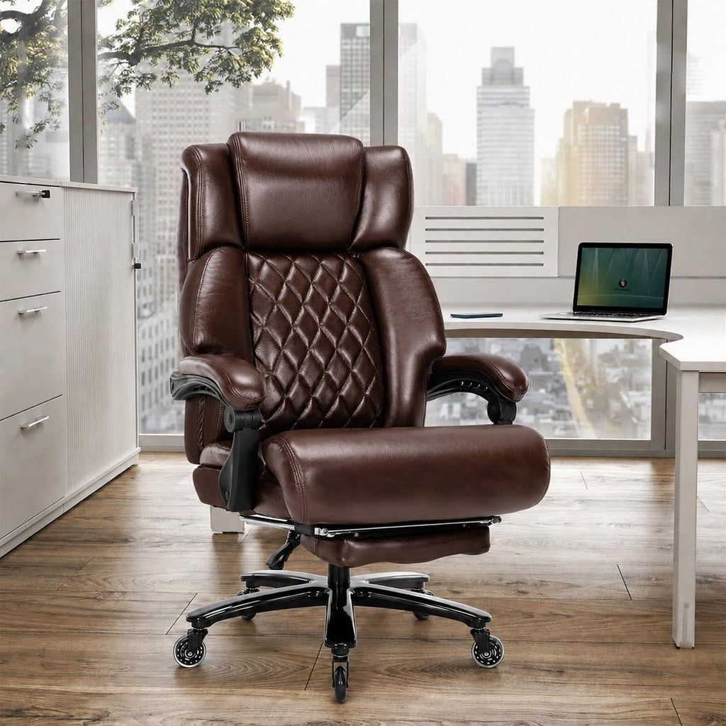 Big and Tall Office Chair with Footrest I5854