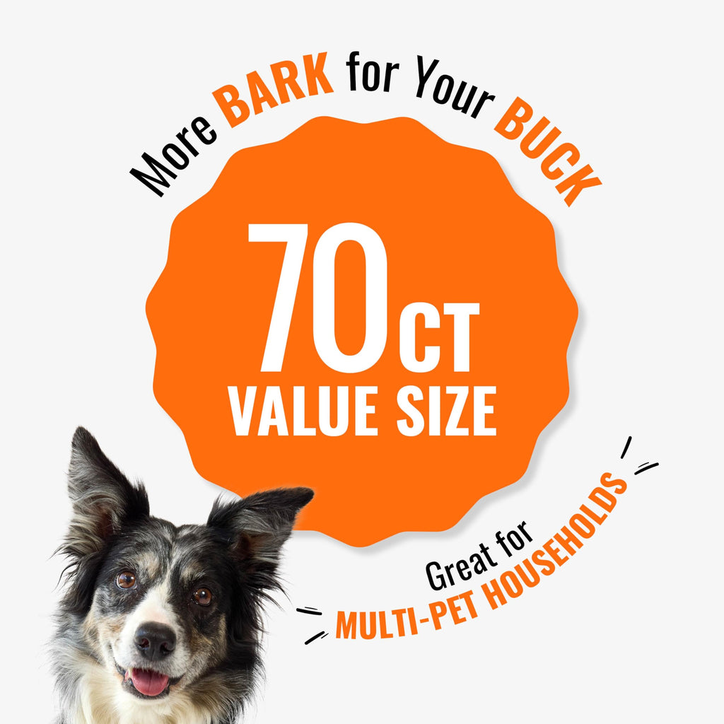 Long-Lasting Dog Treat with Real Protein, 70 Count E559