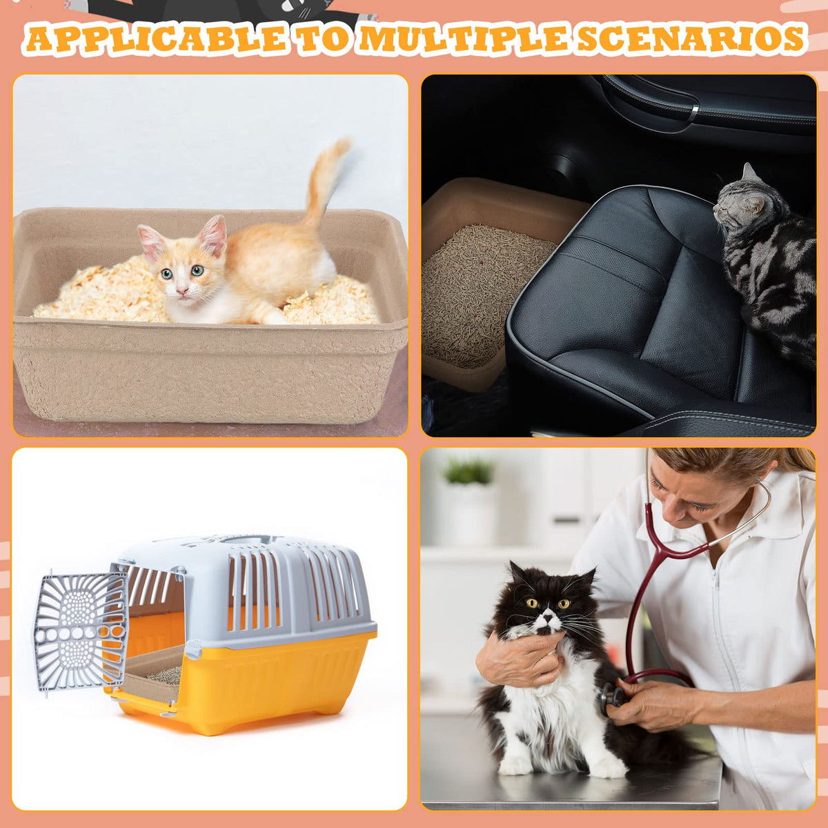30 Pack Disposable Cat Litter Tray X560