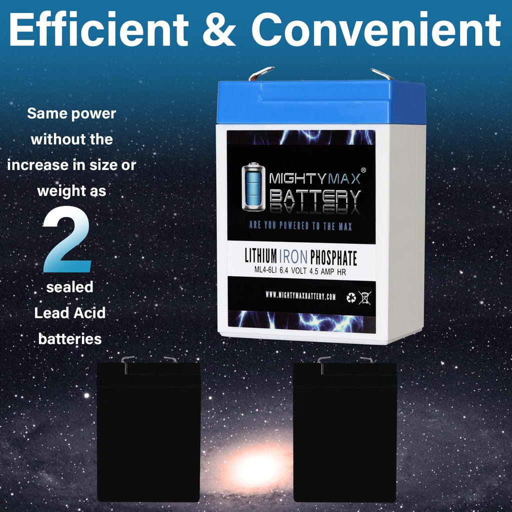 6V 4.5AH Lithium Replacement Battery X455
