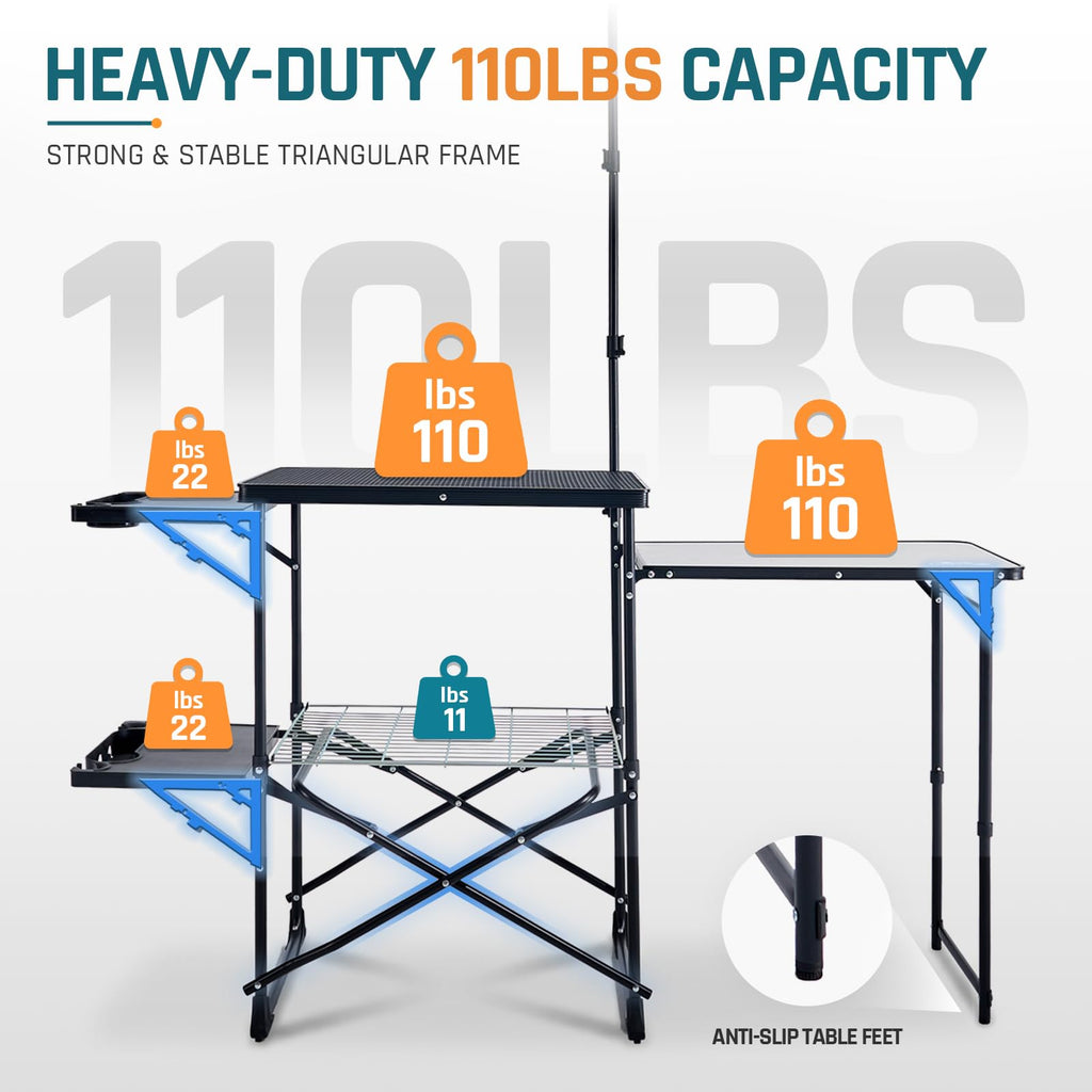 Folding Camping Kitchen Station L2438