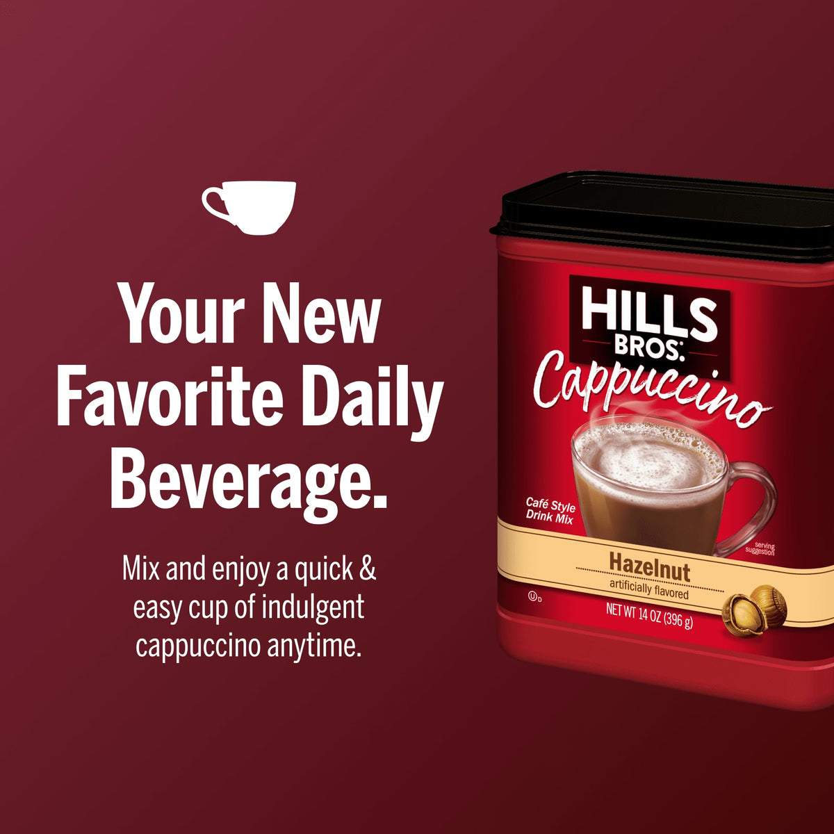 Cappuccino Mix Hazelnut 14 oz V738