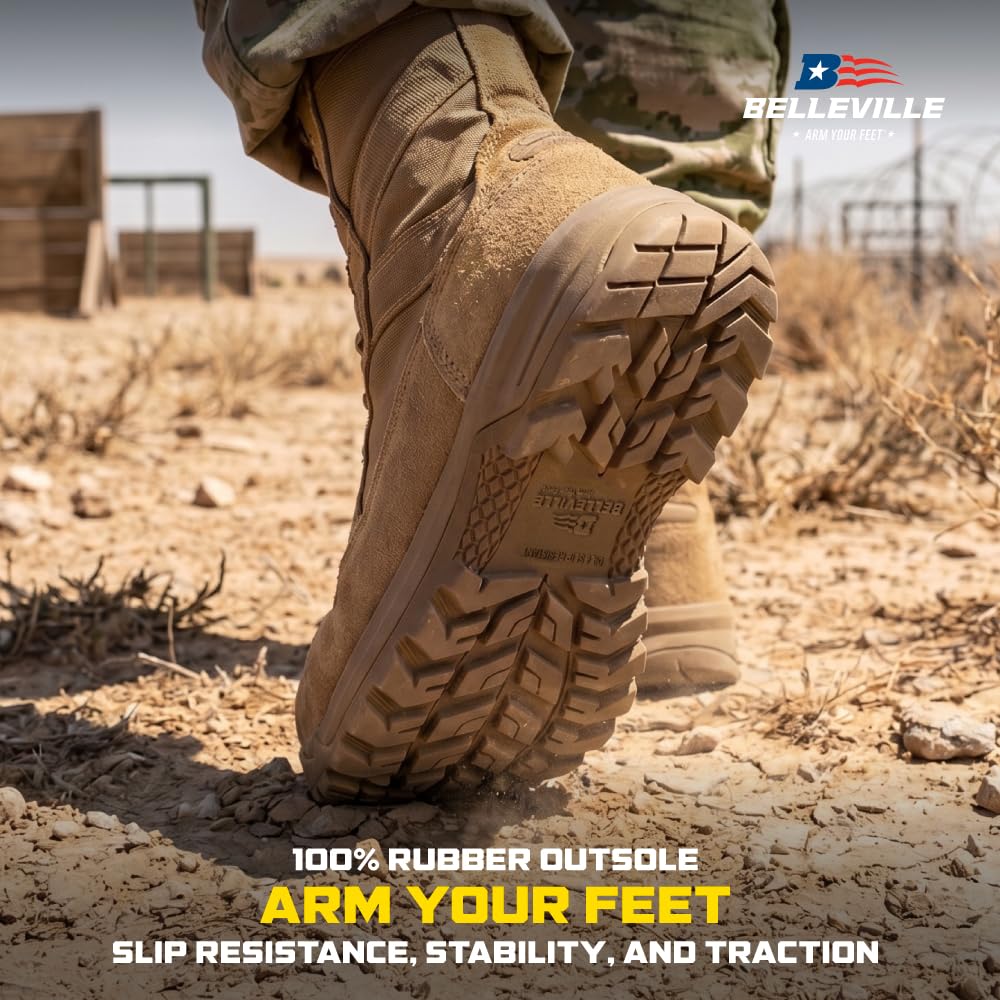 Composite Toe Leather Side Zip Tactical Boots A14987