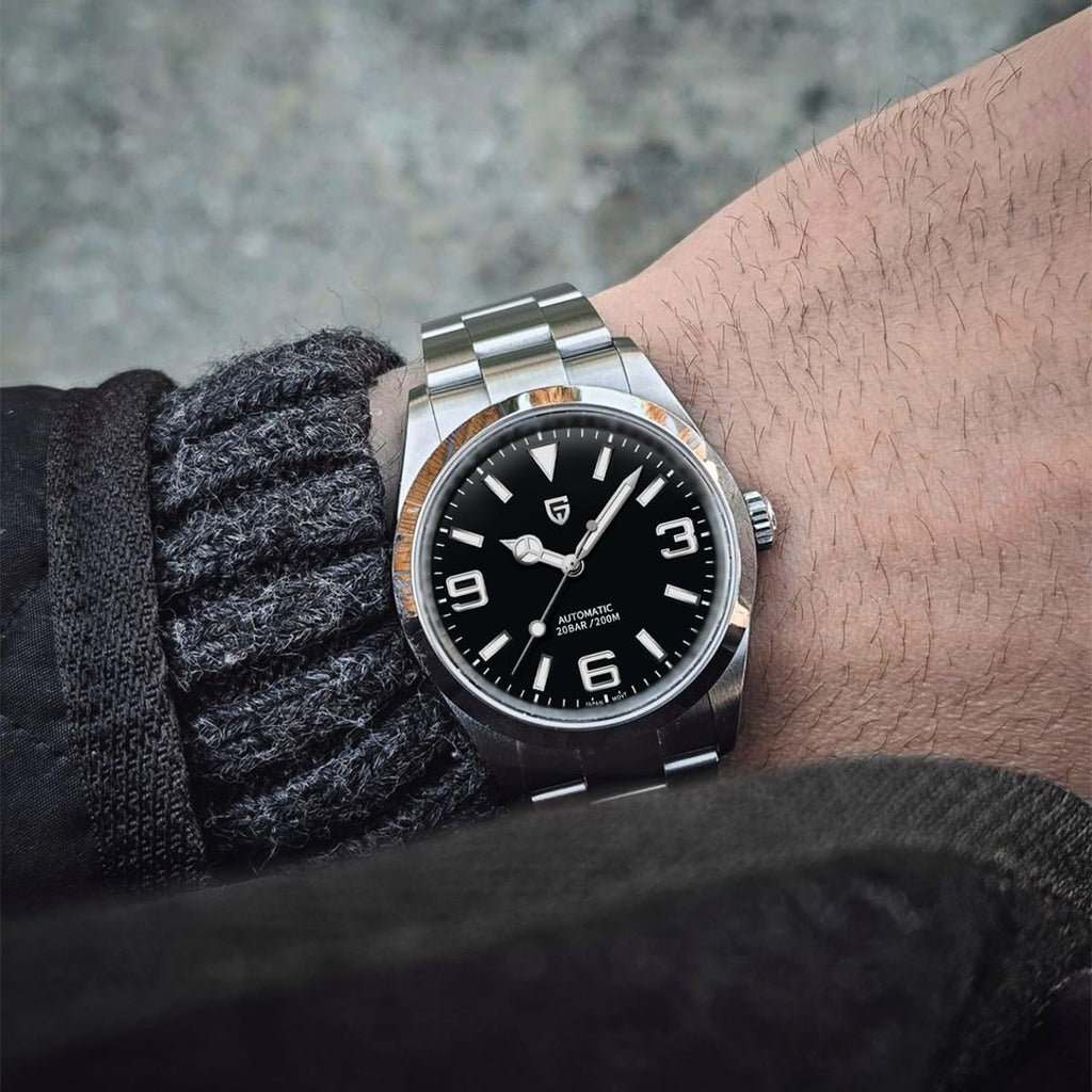 Automatic Diver Watch Sapphire Glass Stainless Steel 40MM Waterproof Wrist Watch O2349