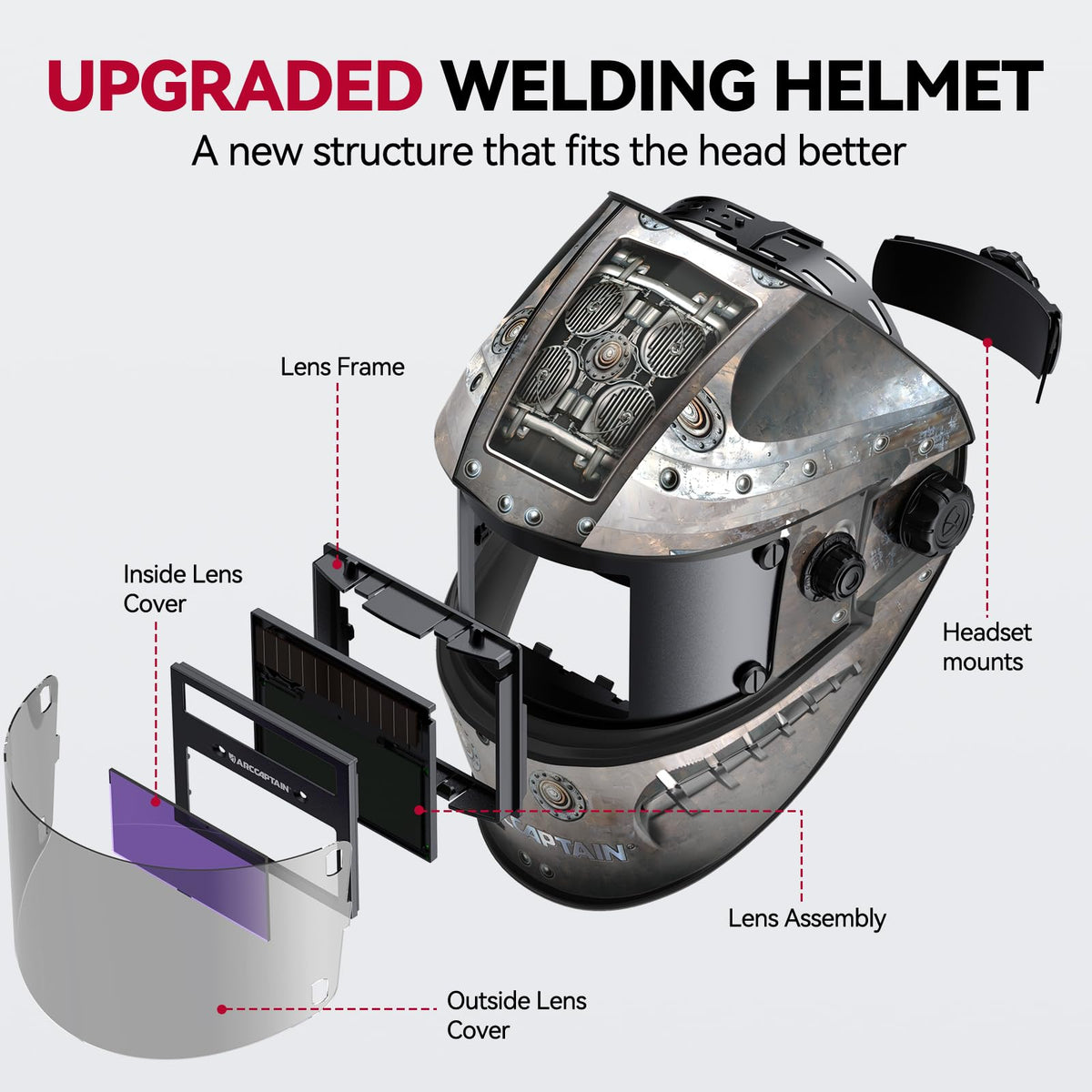 Auto Darkening Welding Helmet J352875