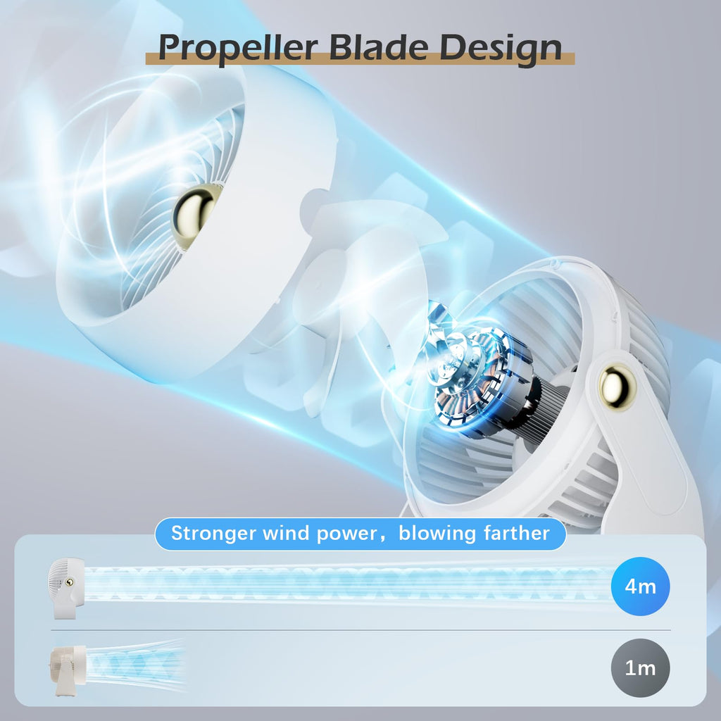 Portable Rechargeable 8 Inch Desk Fan J10989