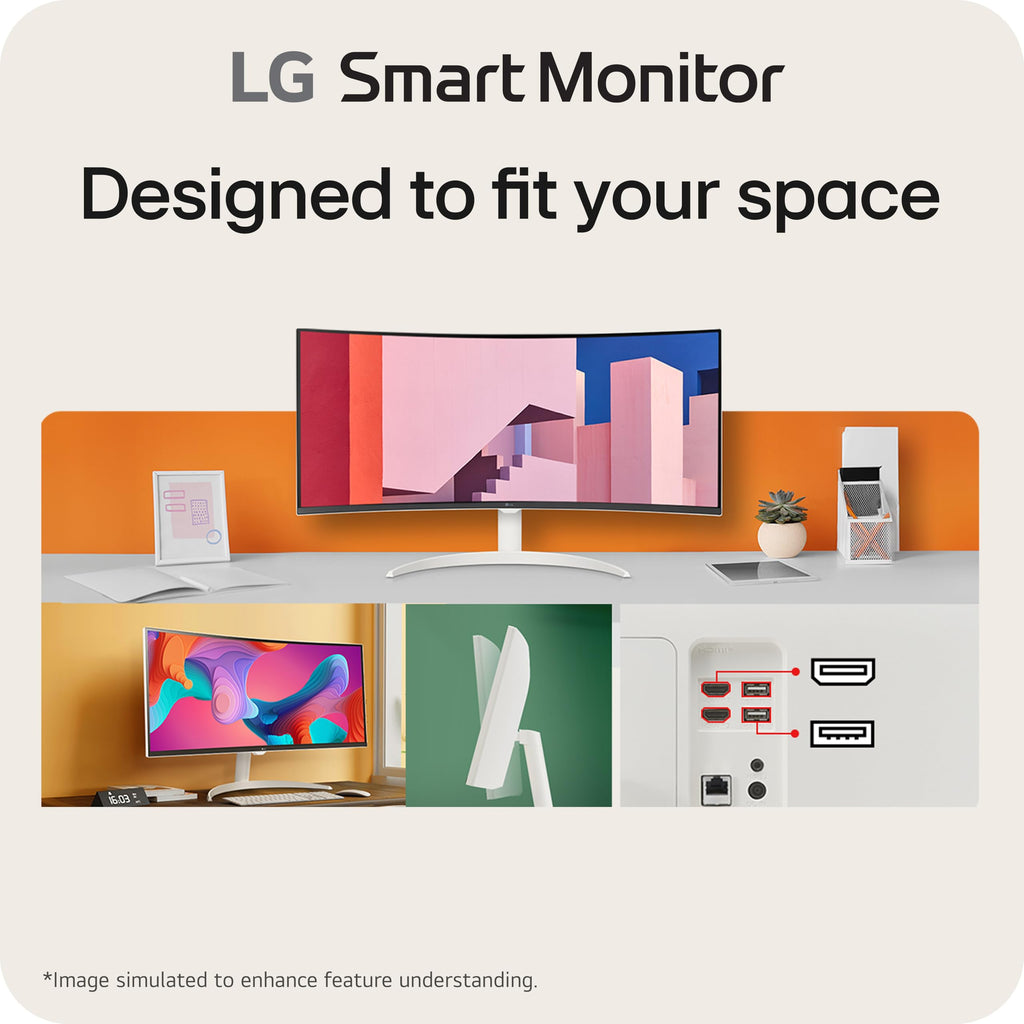 34-inch QHD Curved UltraWide Smart Monitor with Built-in Speaker J3714
