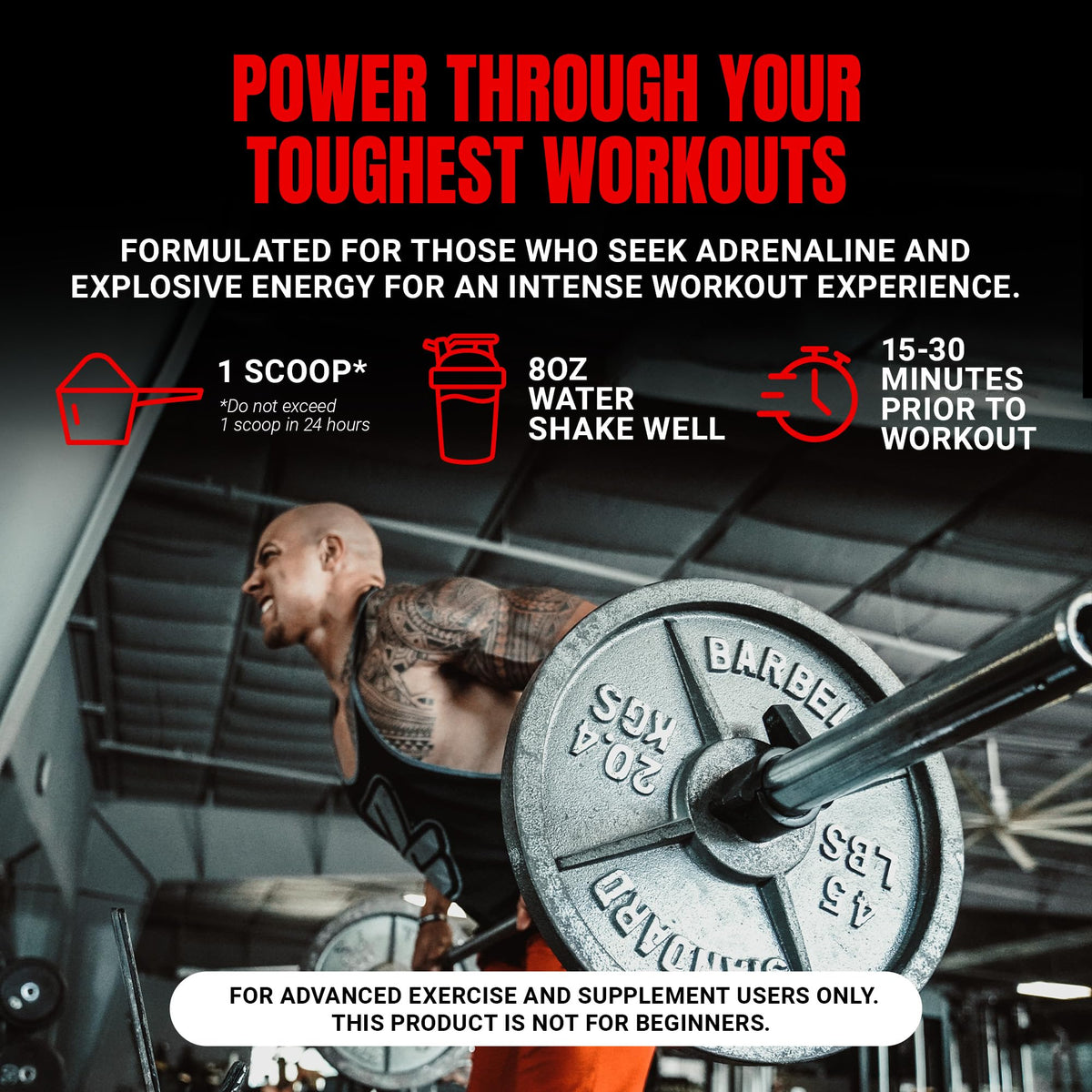 Pre Workout Powder with Creatine Y180