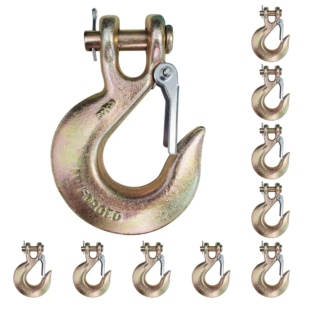 G70 Forged Slip Hooks 3/8" Clevis 6,600 Lbs WLL E71514