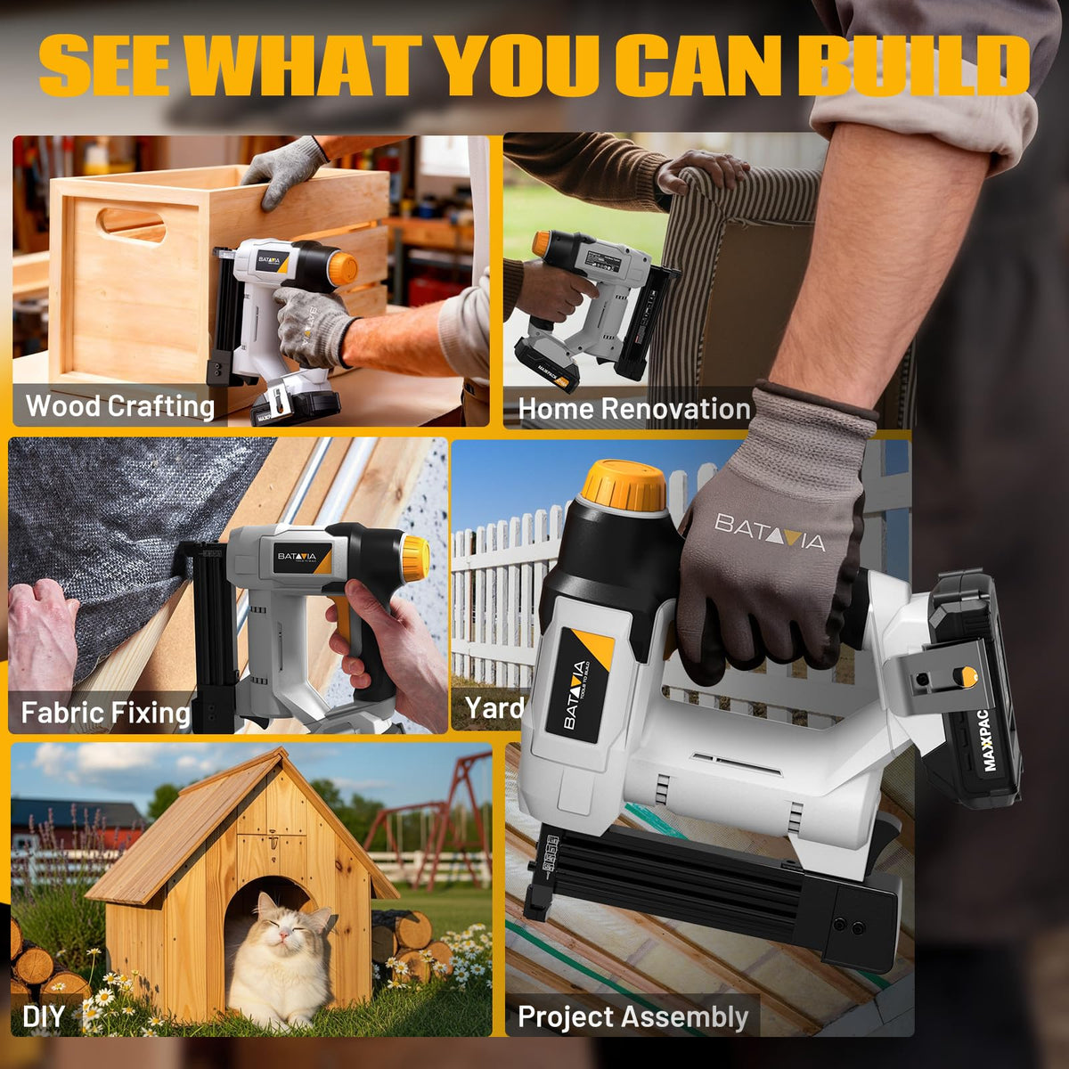 20V Cordless 18GA 2-in-1 Brad Nailer & Stapler O835