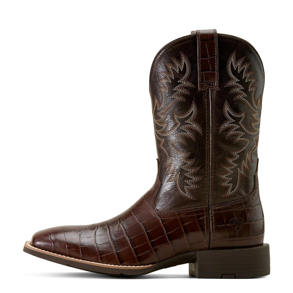 Wide Square Toe Cowboy Boot Q369