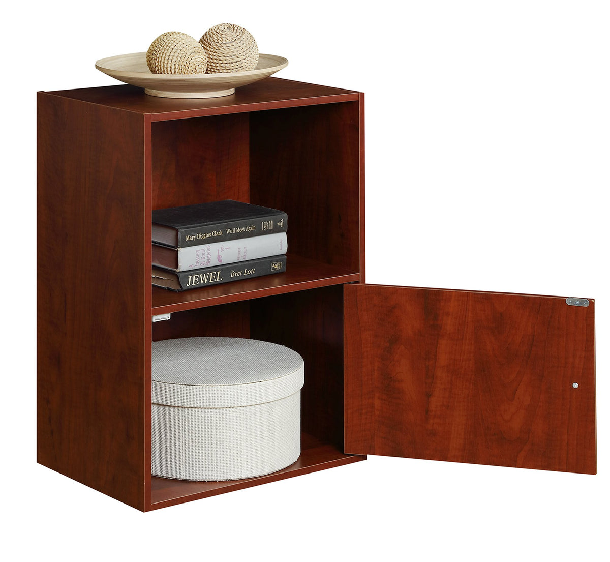 Cherry 1-Door Storage Cabinet U836