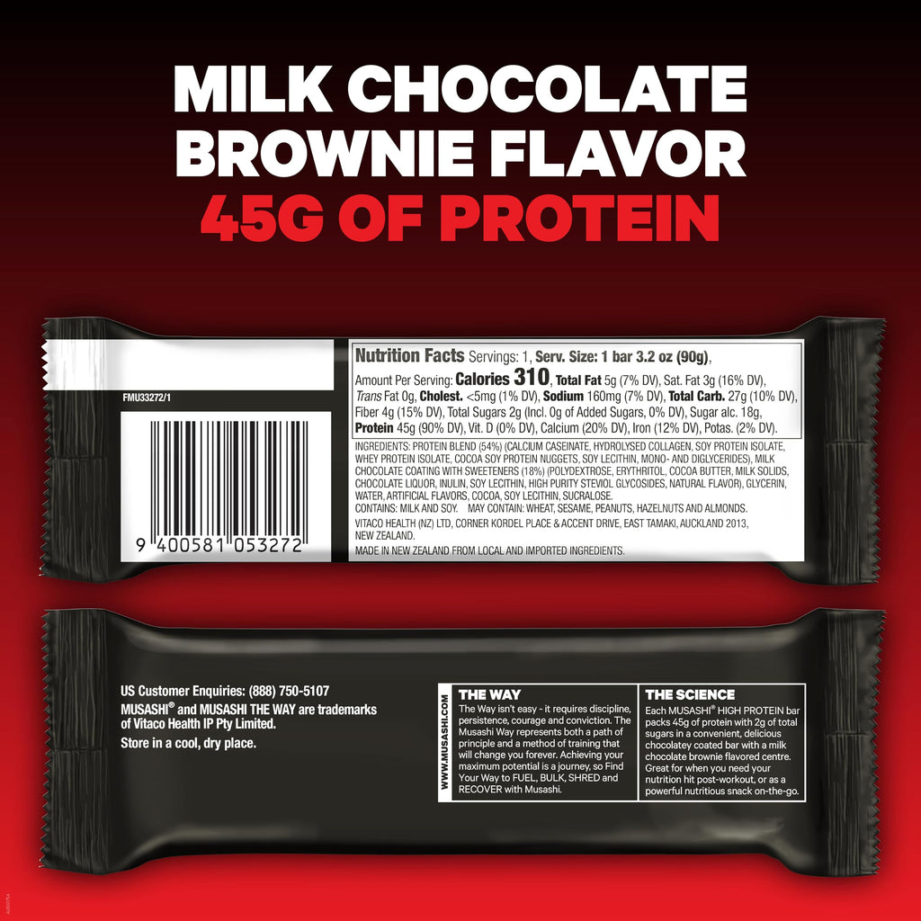 High Protein Bar Milk Chocolate Brownie F818