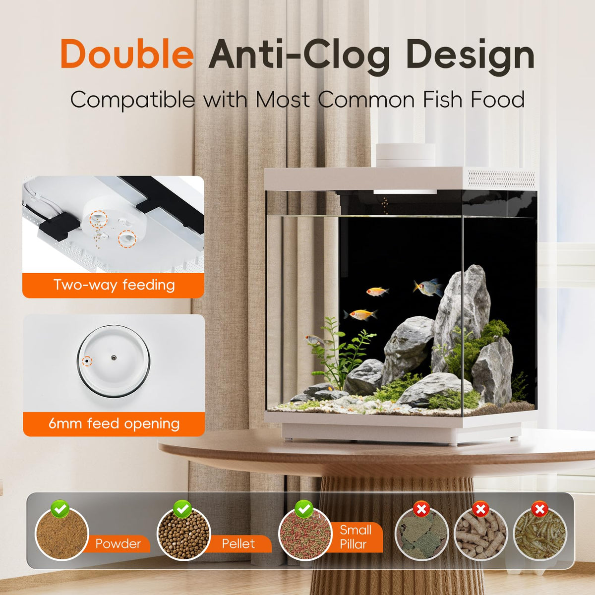3 Gallon Glass Fish Tank Aquarium Kit with APP Control O997861