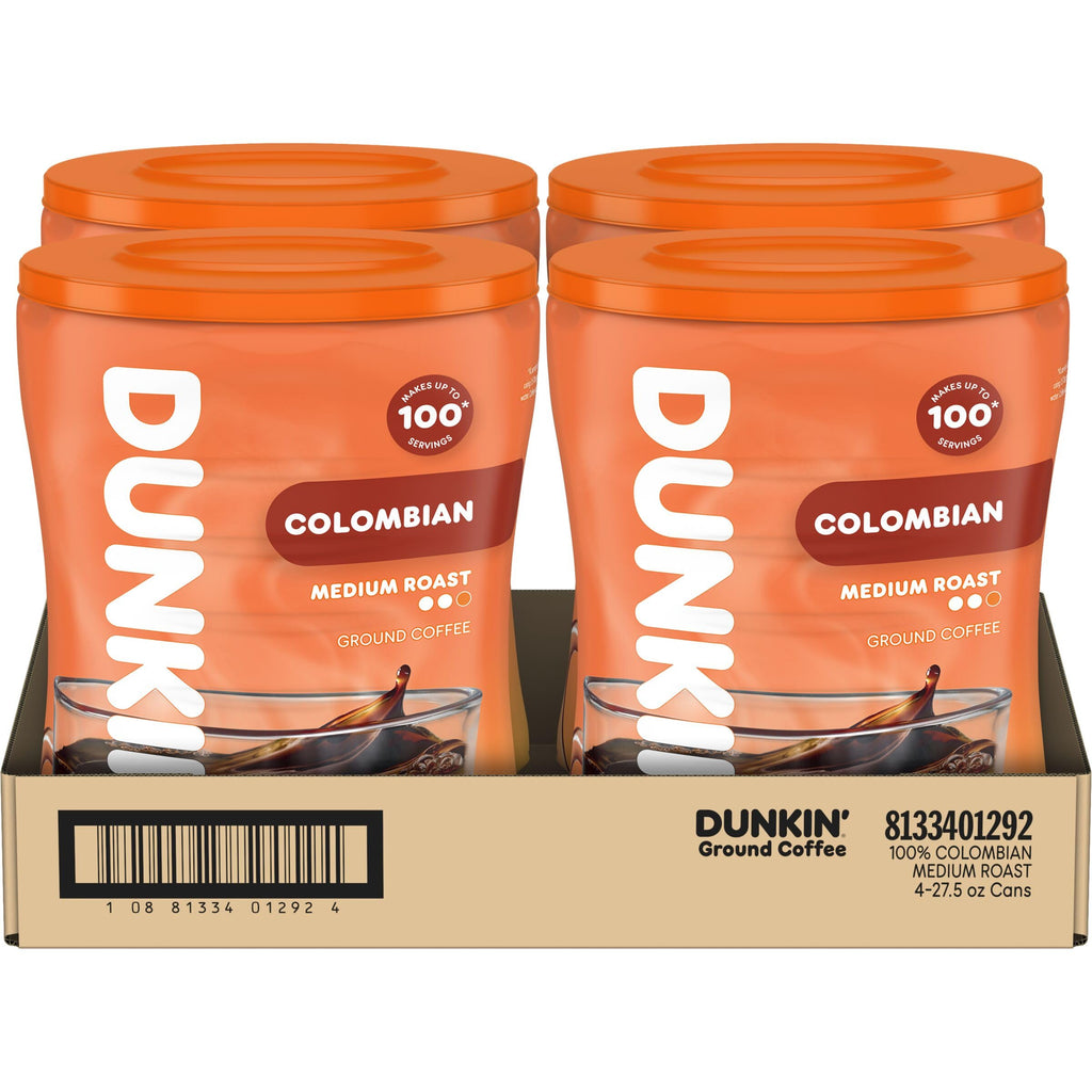 Colombian Medium Roast Ground Coffee 4 Canisters W59656