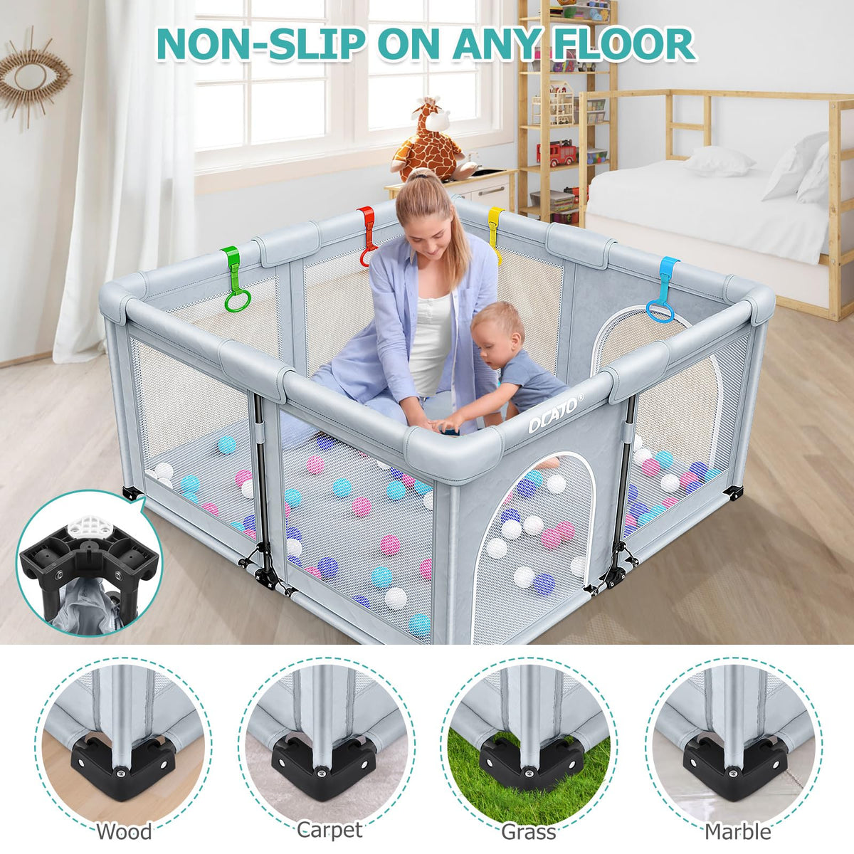 Foldable Baby Playpen 50×50 B917